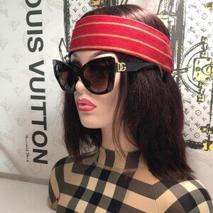 New Authentic Dolce & Gabbana Black Cat-Eye Sunglasses DG4405F 0051","descriptio